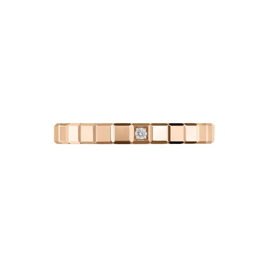 Schmuck: Chopard Ice Cube Ring Roségold Diamant Gr. 54 aus 750 Roségold von CHOPARD