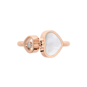 Schmuck: Chopard Happy Diamonds Hearts Ring Diamant/Perlmutt Rosegold aus 750 Roségold von CHOPARD