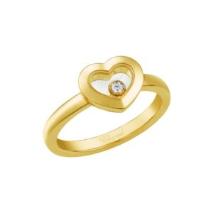Schmuck: Chopard Happy Diamonds Ring Diamant Gelbgold Gr. 52 aus 750 Roségold von CHOPARD