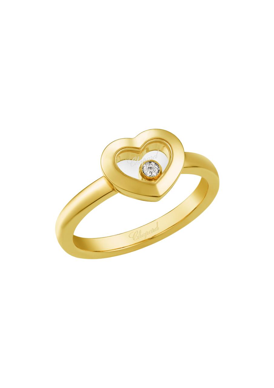 Schmuck: Chopard Happy Diamonds Ring Diamant Gelbgold Gr. 52 aus 750 Roségold von CHOPARD
