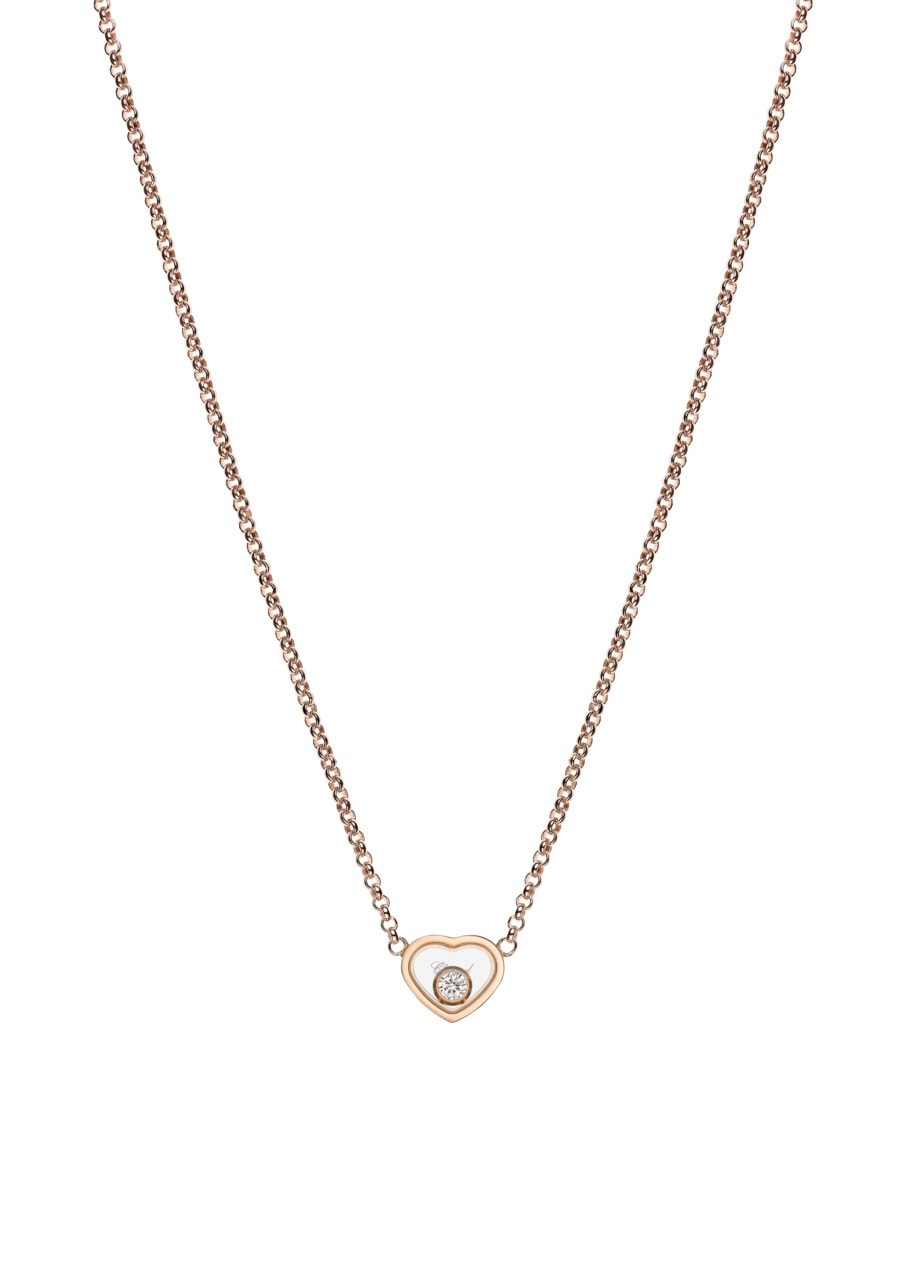 Schmuck: Chopard My Happy Hearts Halskette Roségold Diamant aus 750 Roségold von CHOPARD