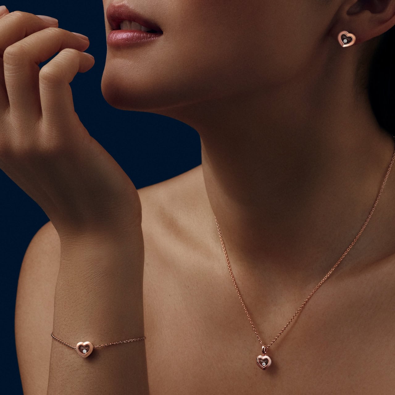 Schmuck: Chopard Happy Diamonds Armband Rosegold mit Diamant aus 750 Roségold von CHOPARD