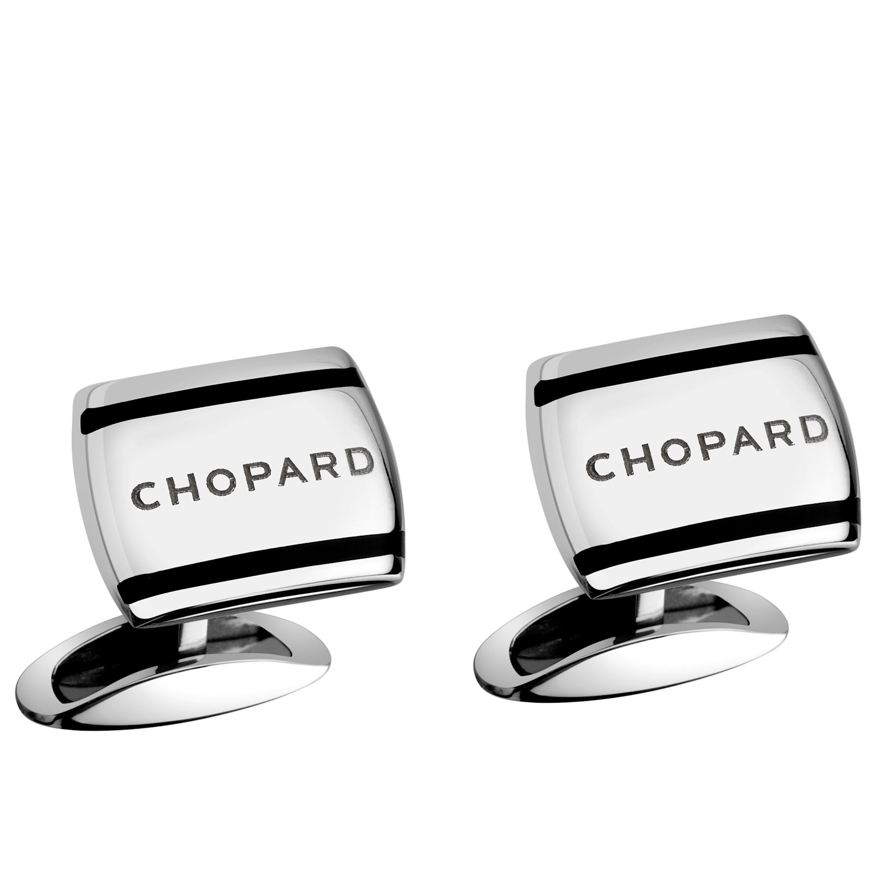 Schmuck: Chopard Manschettenknöpfe Classico Edelstahl aus Edelstahl von CHOPARD