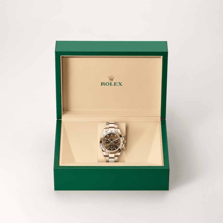Rolex Cosmograph Daytona mit Oyster-Band (dreireihig), massive Elemente (M126505-0005) – Juwelier Eckstein Saarbrücken