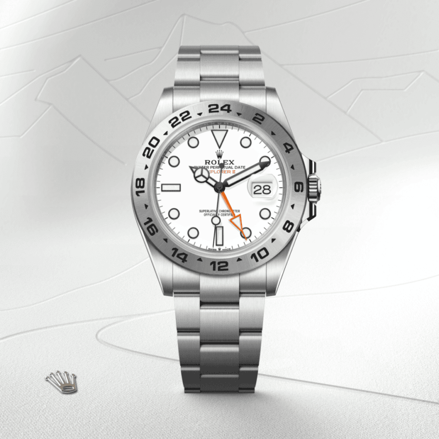 Rolex Explorer II Oyster, 42 mm, Edelstahl Oystersteel (M226570-0001) – Juwelier Eckstein Saarbrücken