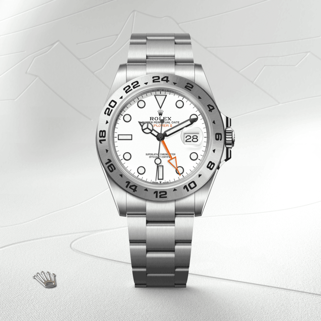 Rolex Explorer II Oyster, 42 mm, Edelstahl Oystersteel (M226570-0001) – Juwelier Eckstein Saarbrücken