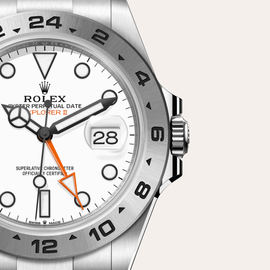 Rolex Explorer II mit Kaliber 3285, Rolex Manufakturwerk (M226570-0001) – Juwelier Eckstein Saarbrücken