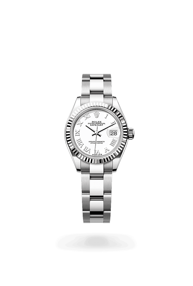 Rolex Lady-Datejust in Rolesor weiß (Kombination aus Edelstahl Oystersteel und Weißgold) (M279174-0020) mit Zifferblatt Weiß – Juwelier Eckstein Saarbrücken