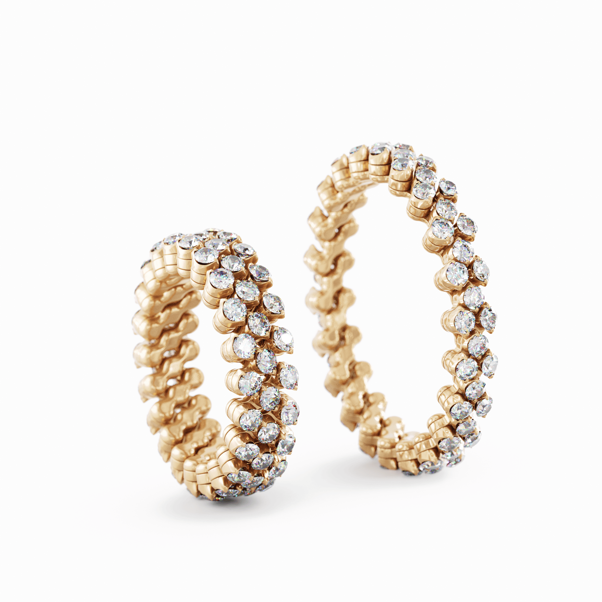 Schmuck: Memoire-Ring aus Platin mit 41 Brillanten 0,52 ct (Kopie) aus 950 Platin von Hans D. Krieger