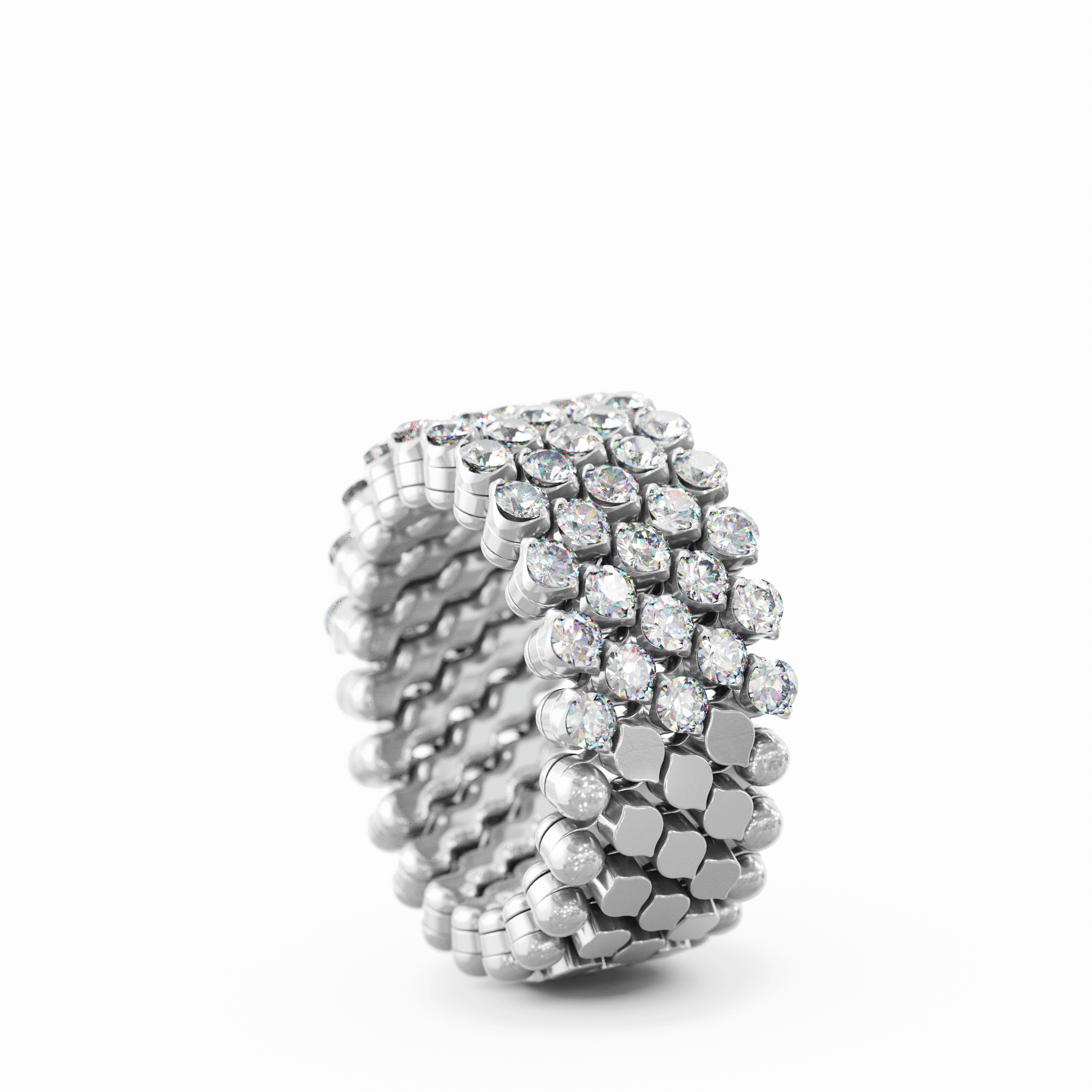 Schmuck: Ring Multisize Weißgold/Diamanten (Kopie) aus 750 Weißgold von Serafino Consoli