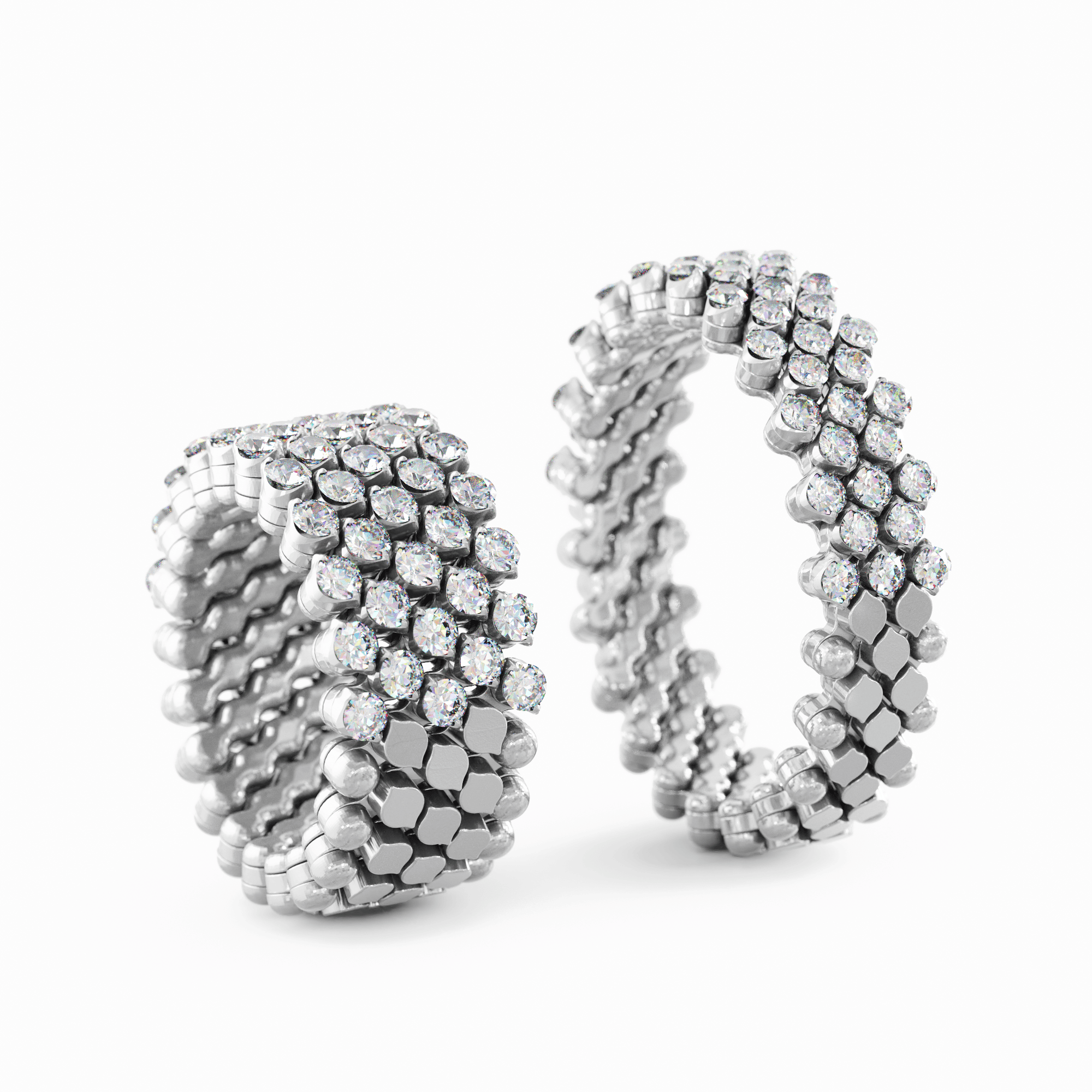 Schmuck: Ring Multisize Weißgold/Diamanten (Kopie) aus 750 Weißgold von Serafino Consoli