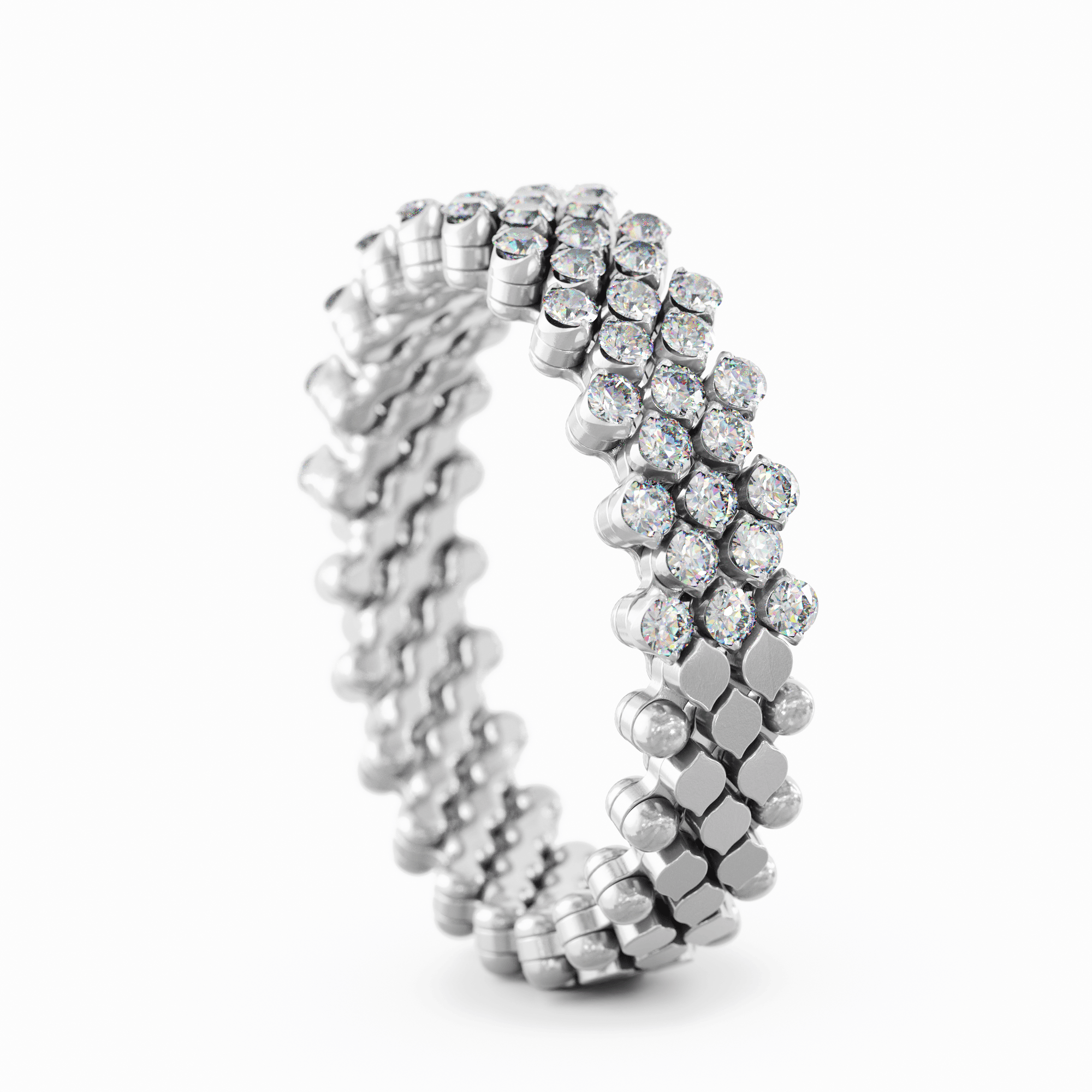 Schmuck: Ring Multisize Weißgold/Diamanten (Kopie) aus 750 Weißgold von Serafino Consoli