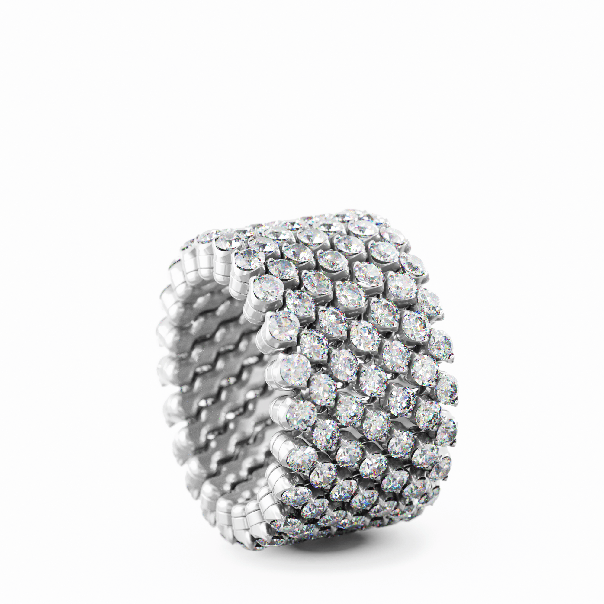 Schmuck: Ring Multisize Weißgold/Diamanten (Kopie) aus 750 Weißgold von Serafino Consoli