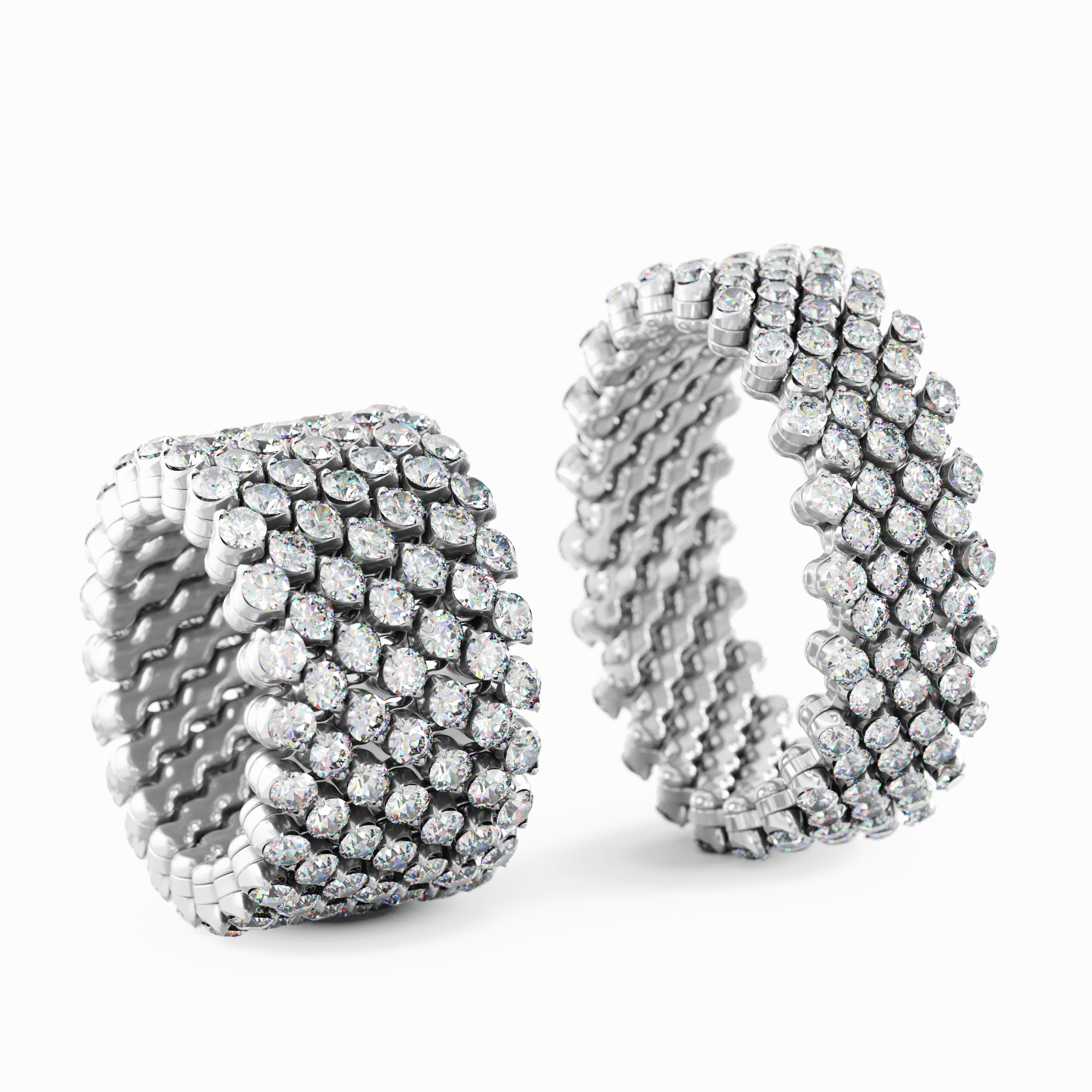 Schmuck: Ring Multisize Weißgold/Diamanten (Kopie) aus 750 Weißgold von Serafino Consoli