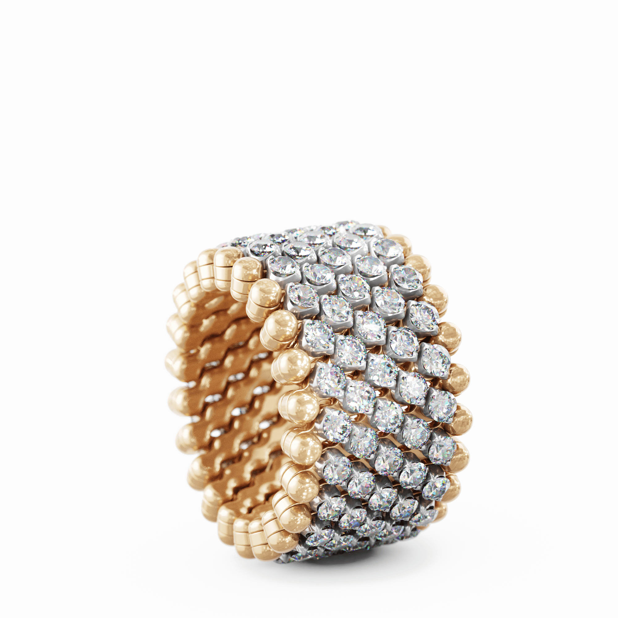Schmuck: Ring Multisize Roségold/Weißgold/Diamanten (Kopie) aus 750 Weißgold von Serafino Consoli