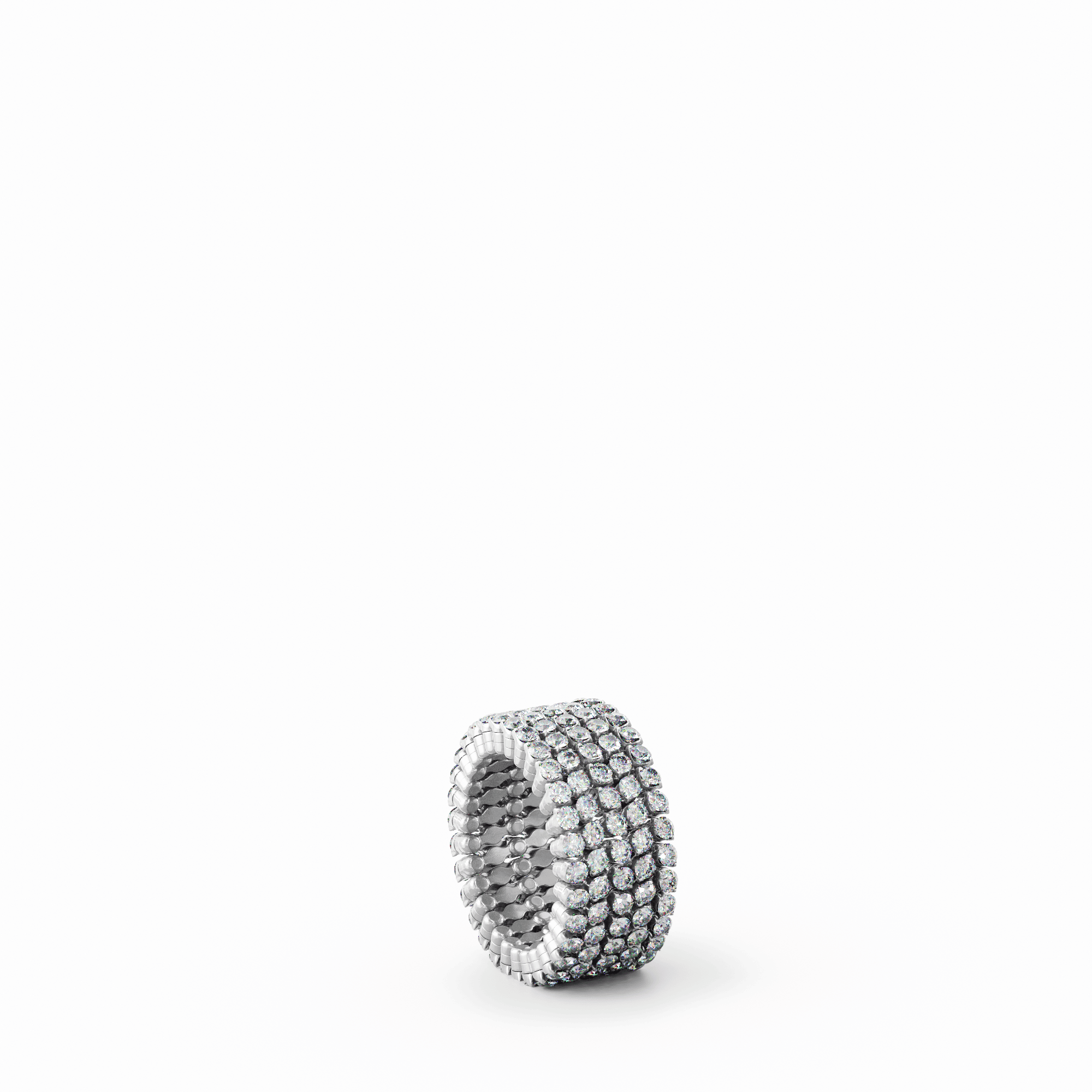 Schmuck: Ring Multisize Weißgold/Diamanten (Kopie) aus 750 Weißgold von Serafino Consoli
