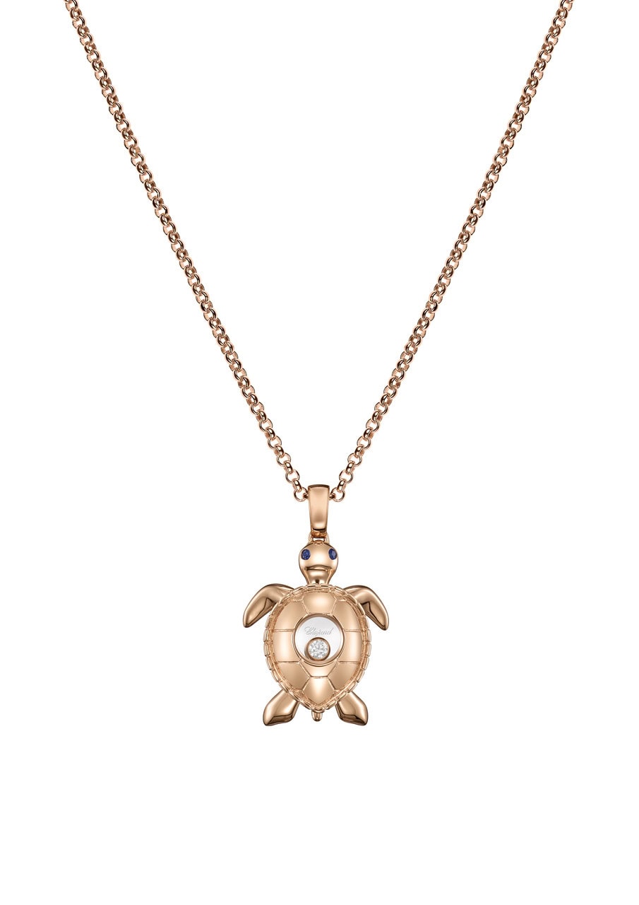 Schmuck: Happy Diamonds Halskette 42 cm (Kopie) aus 750 Roségold von Chopard