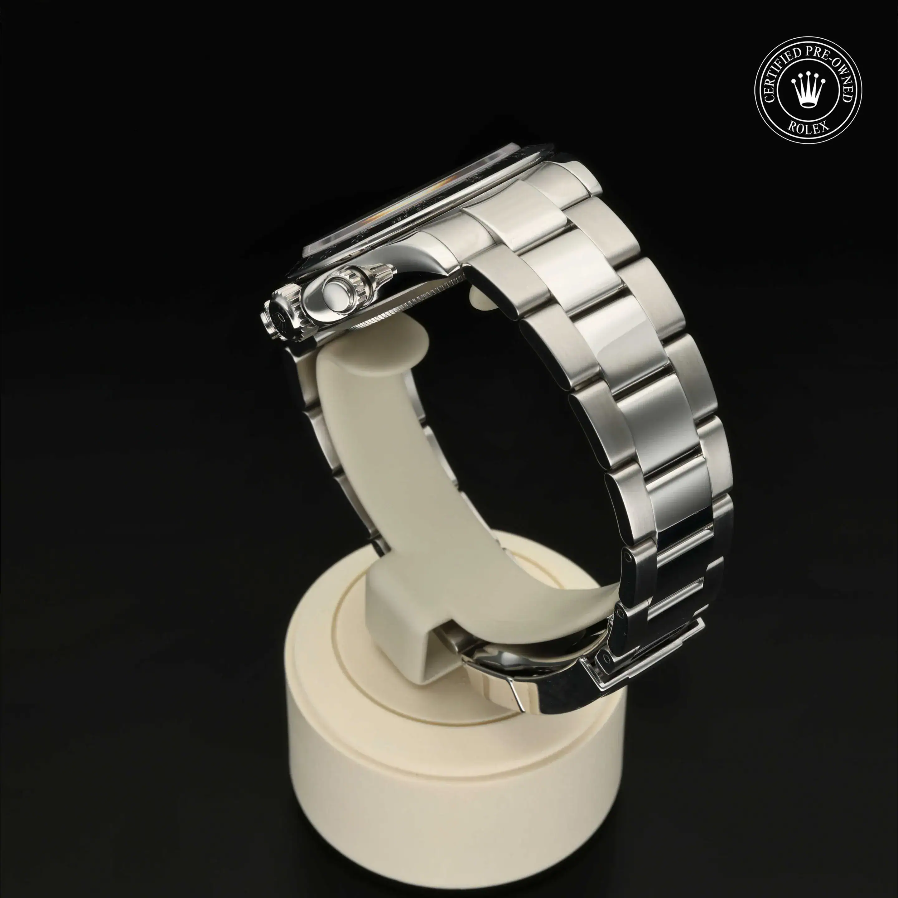 : Cosmograph Daytona aus Edelstahl Oystersteel von Rolex Certified Pre-Owned