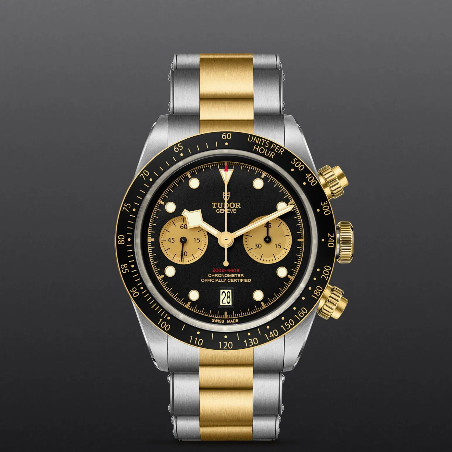 TUDOR Black Bay Chrono S&G in Edelstahl und Gold (M79363N-0001) Uhr bei Juwelier Leo Link