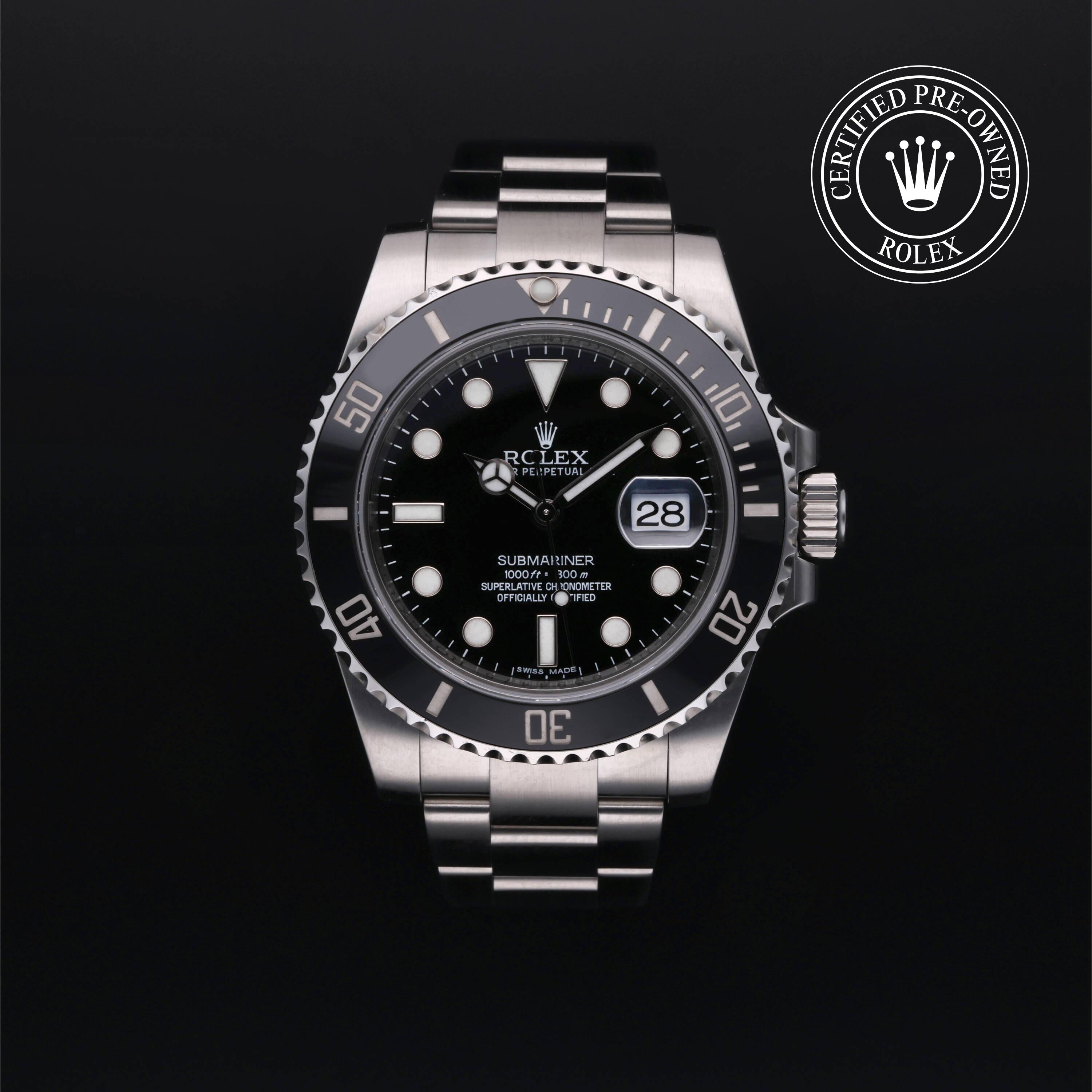Submariner Date (Kopie) aus Edelstahl Oystersteel von Rolex Certified Pre-Owned