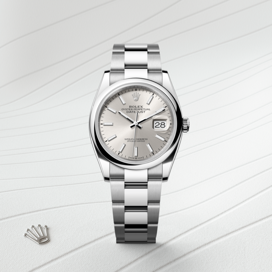Rolex Datejust 36 Oyster, 36 mm, Edelstahl Oystersteel (M126200-0002) – Juwelier Leo Link Mainz