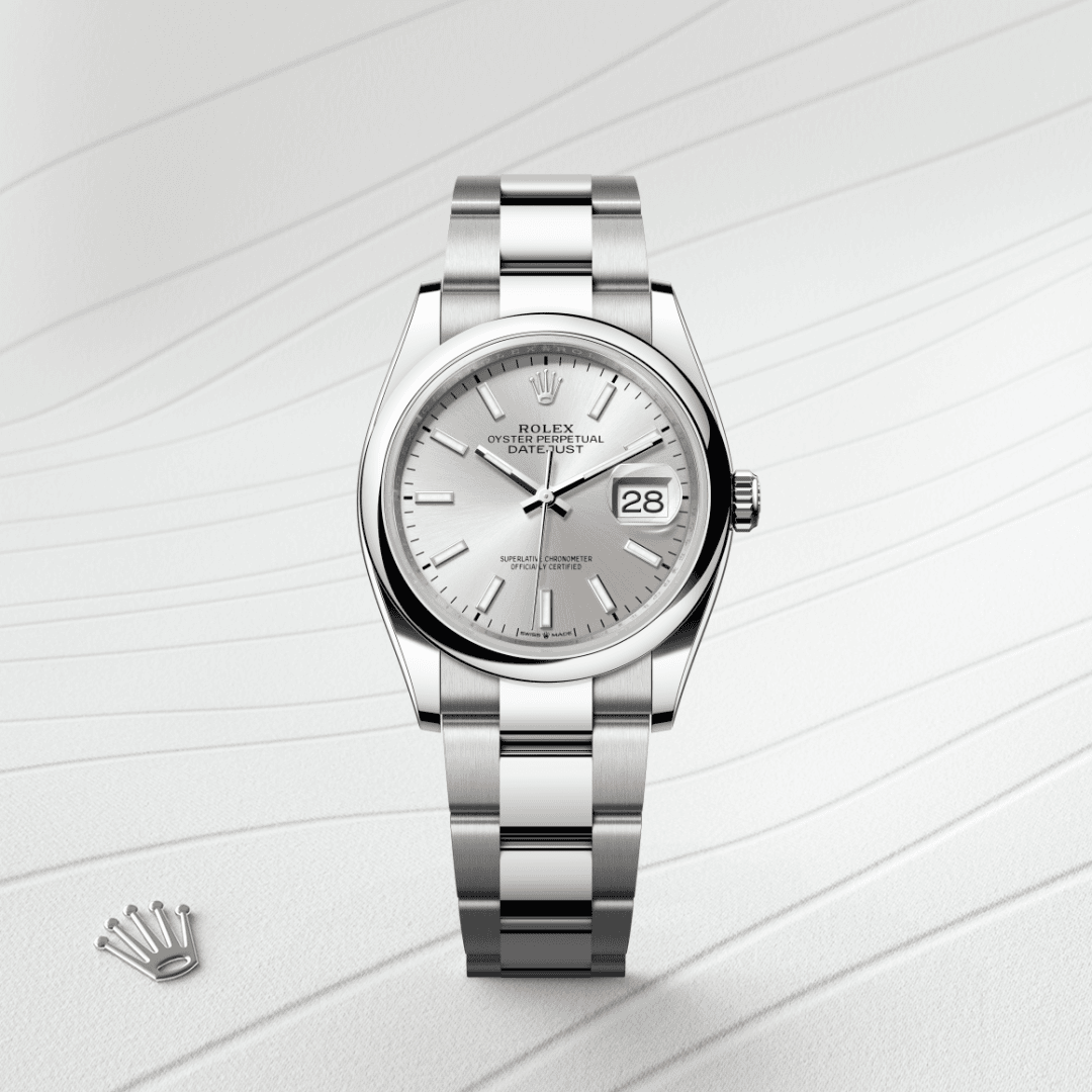 Rolex Datejust 36 Oyster, 36 mm, Edelstahl Oystersteel (M126200-0002) – Juwelier Leo Link Mainz