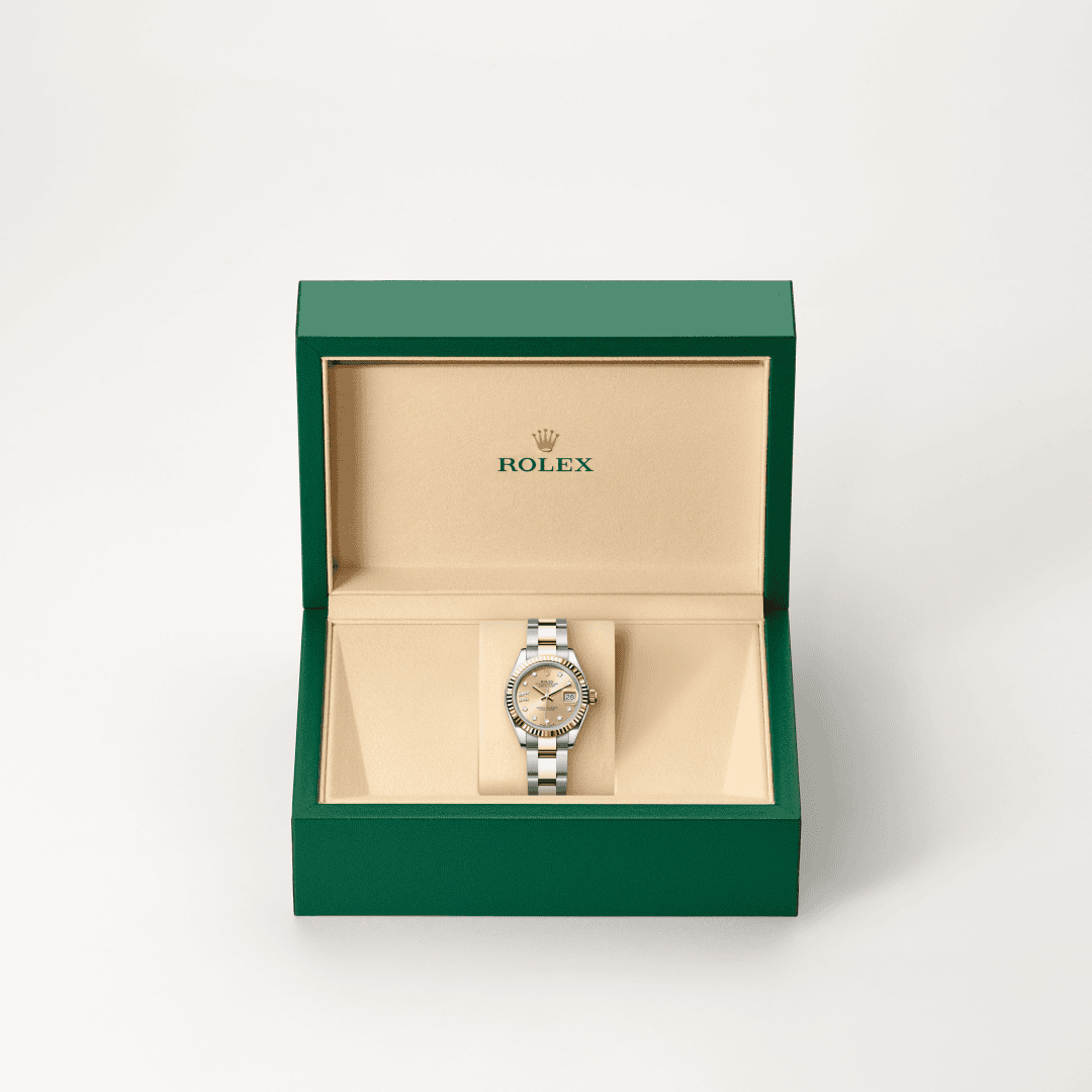 Rolex Lady-Datejust mit Oyster-Band (dreireihig), massive Elemente (M279171-0028) – Juwelier Leo Link Mainz
