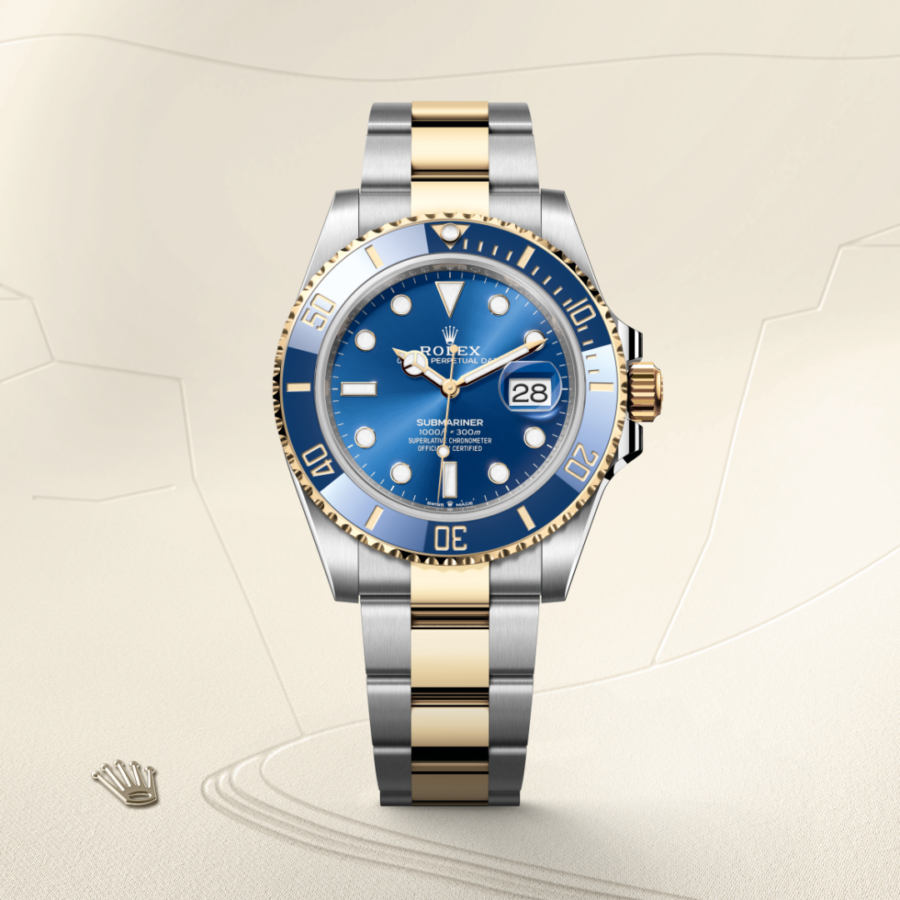 Rolex Submariner Date Oyster, 41 mm, Edelstahl Oystersteel und Gelbgold (M126613LB-0002) – Juwelier Leo Link Mainz