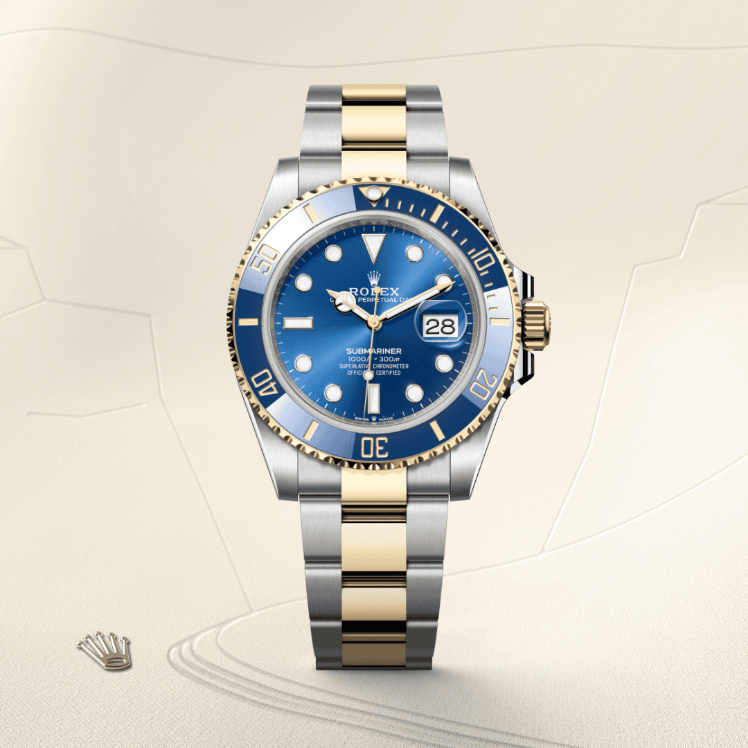 Rolex Submariner Date Oyster, 41 mm, Edelstahl Oystersteel und Gelbgold (M126613LB-0002) – Juwelier Leo Link Mainz