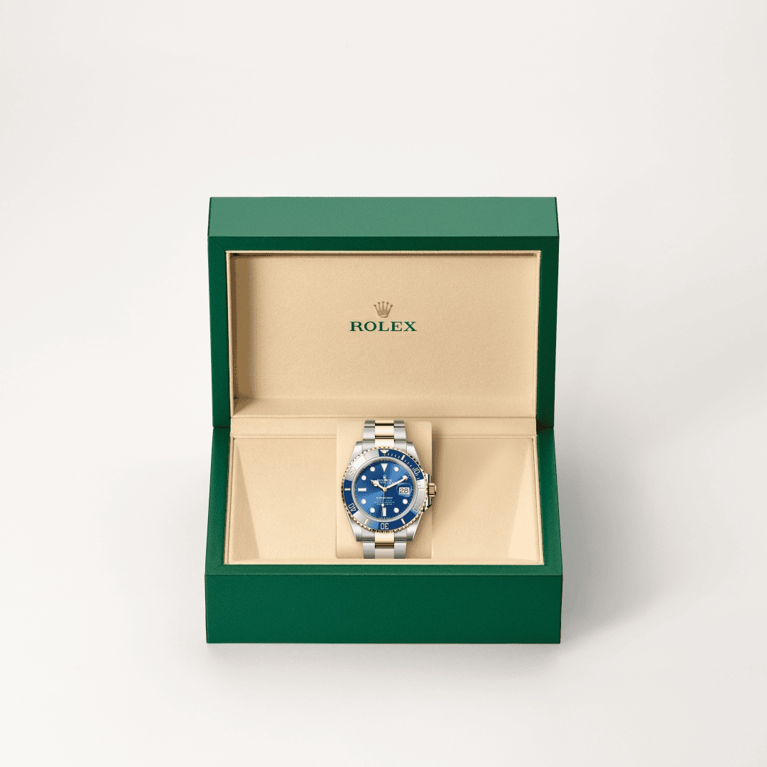 Rolex Submariner Date mit Oyster-Band (dreireihig), massive Elemente (M126613LB-0002) – Juwelier Leo Link Mainz
