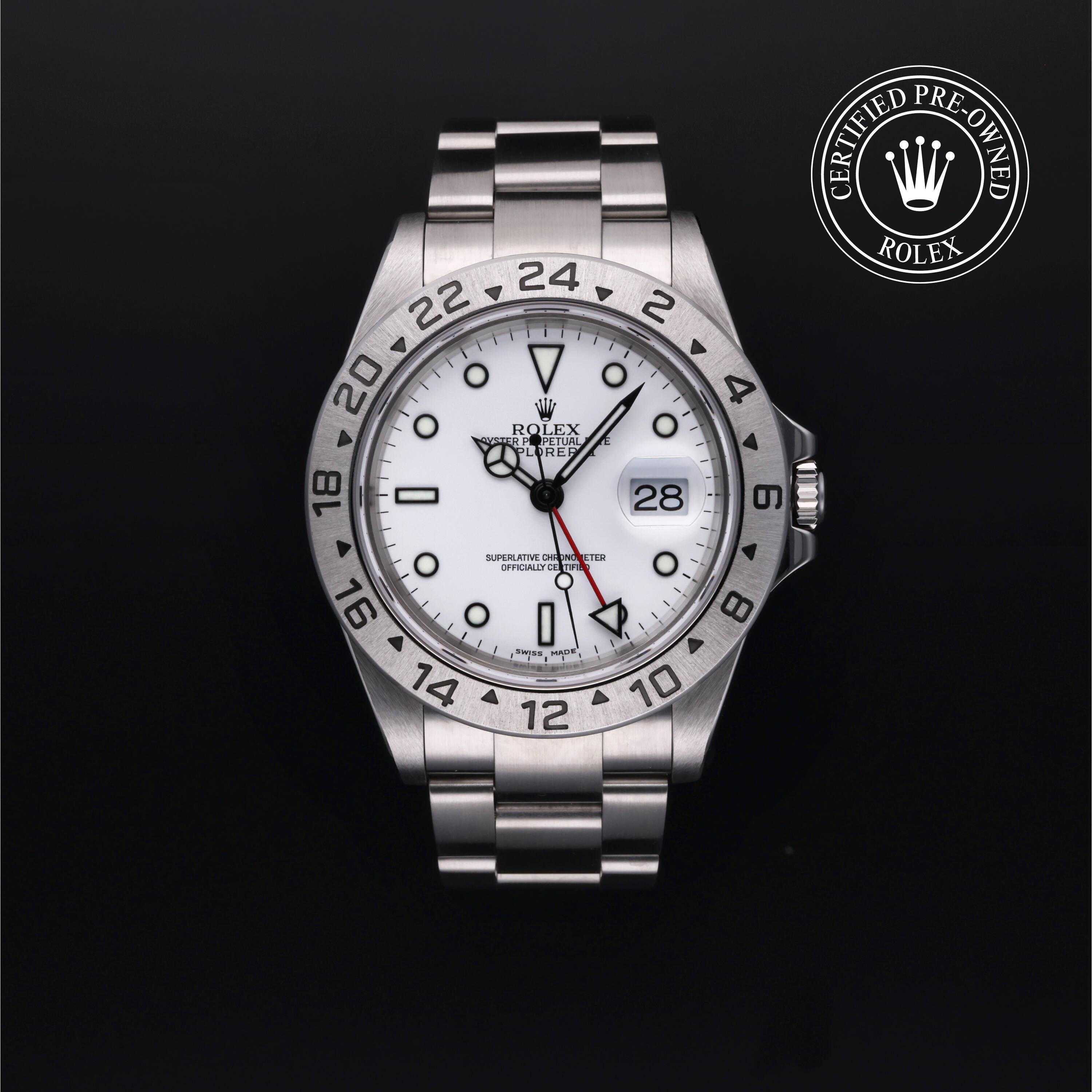 Explorer II aus Edelstahl Oystersteel von Rolex Certified Pre-Owned