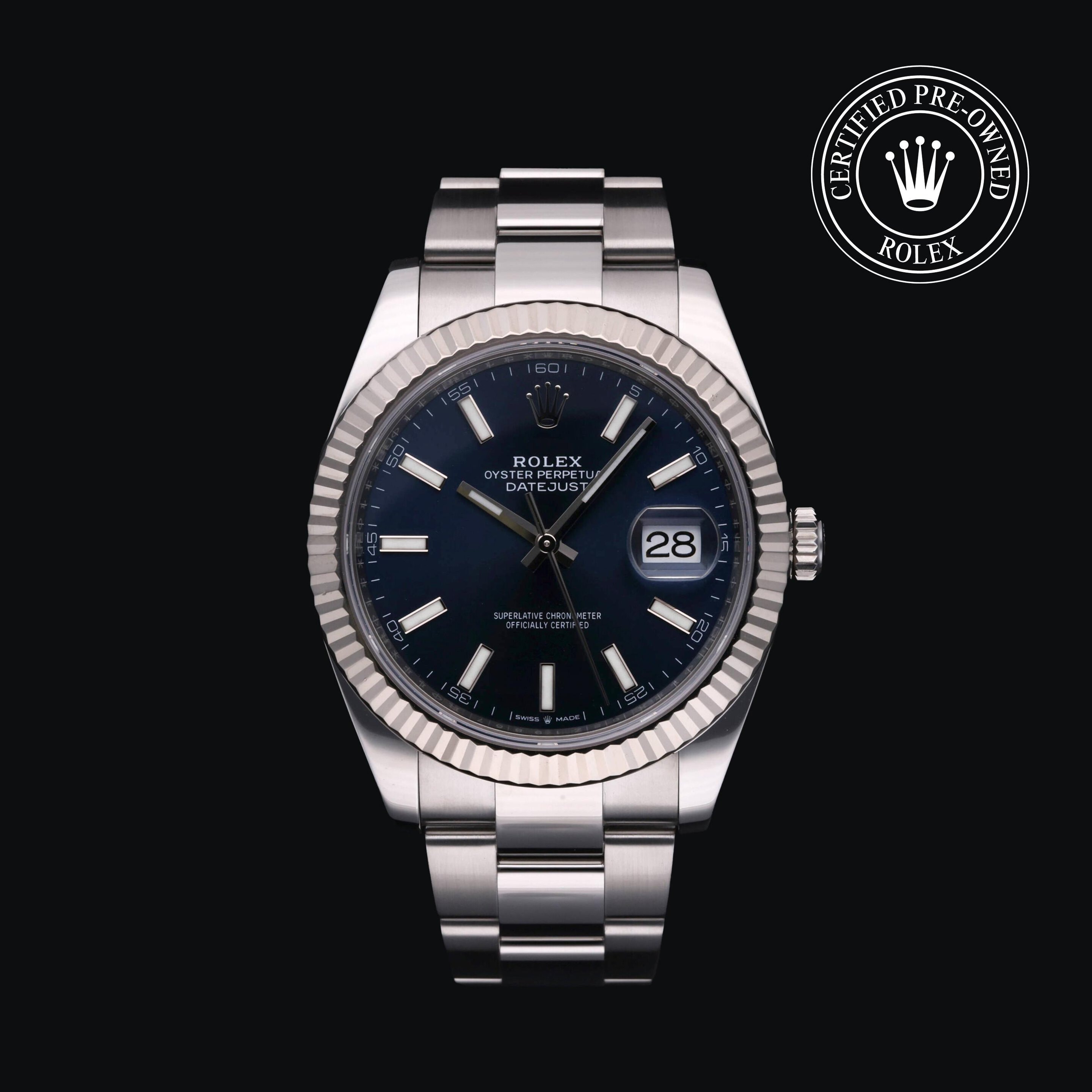 Datejust 41 aus Edelstahl Oystersteel von Rolex Certified Pre-Owned