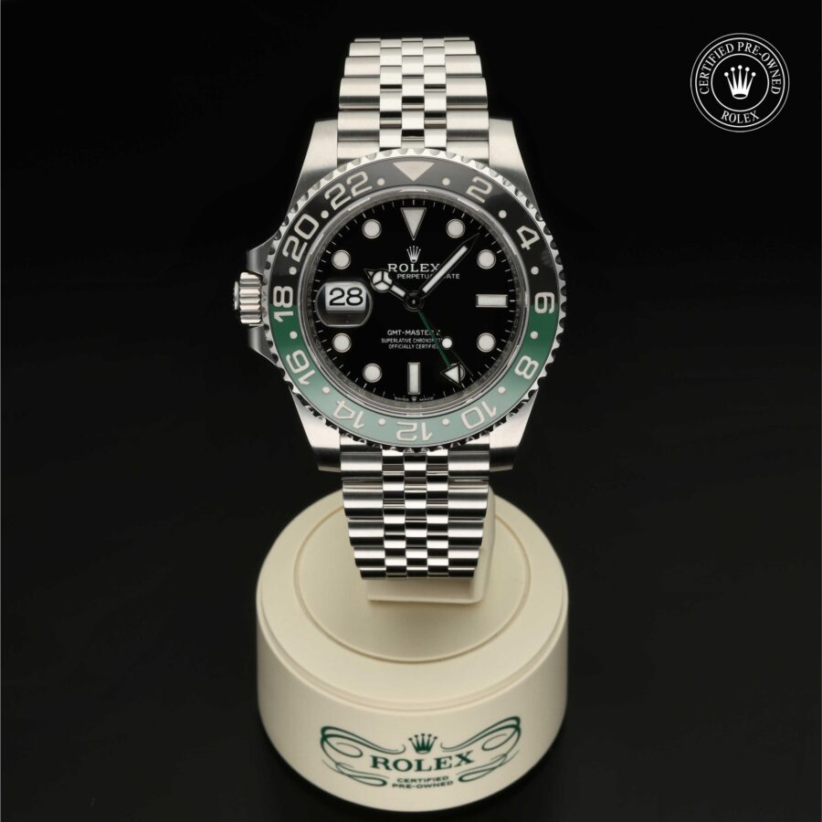 GMT-Master II aus Edelstahl Oystersteel von Rolex Certified Pre-Owned
