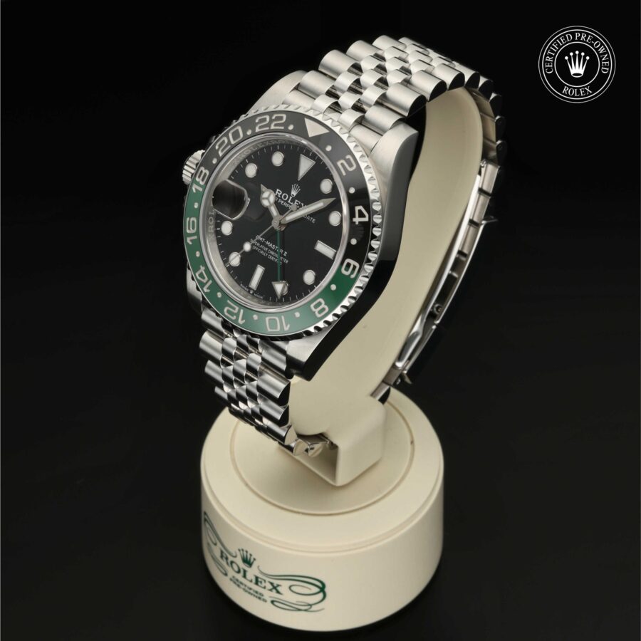 GMT-Master II aus Edelstahl Oystersteel von Rolex Certified Pre-Owned