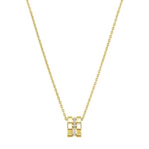 Schmuck: Chopard Ice Cube Kette + Anhänger aus 750 Weißgold von CHOPARD