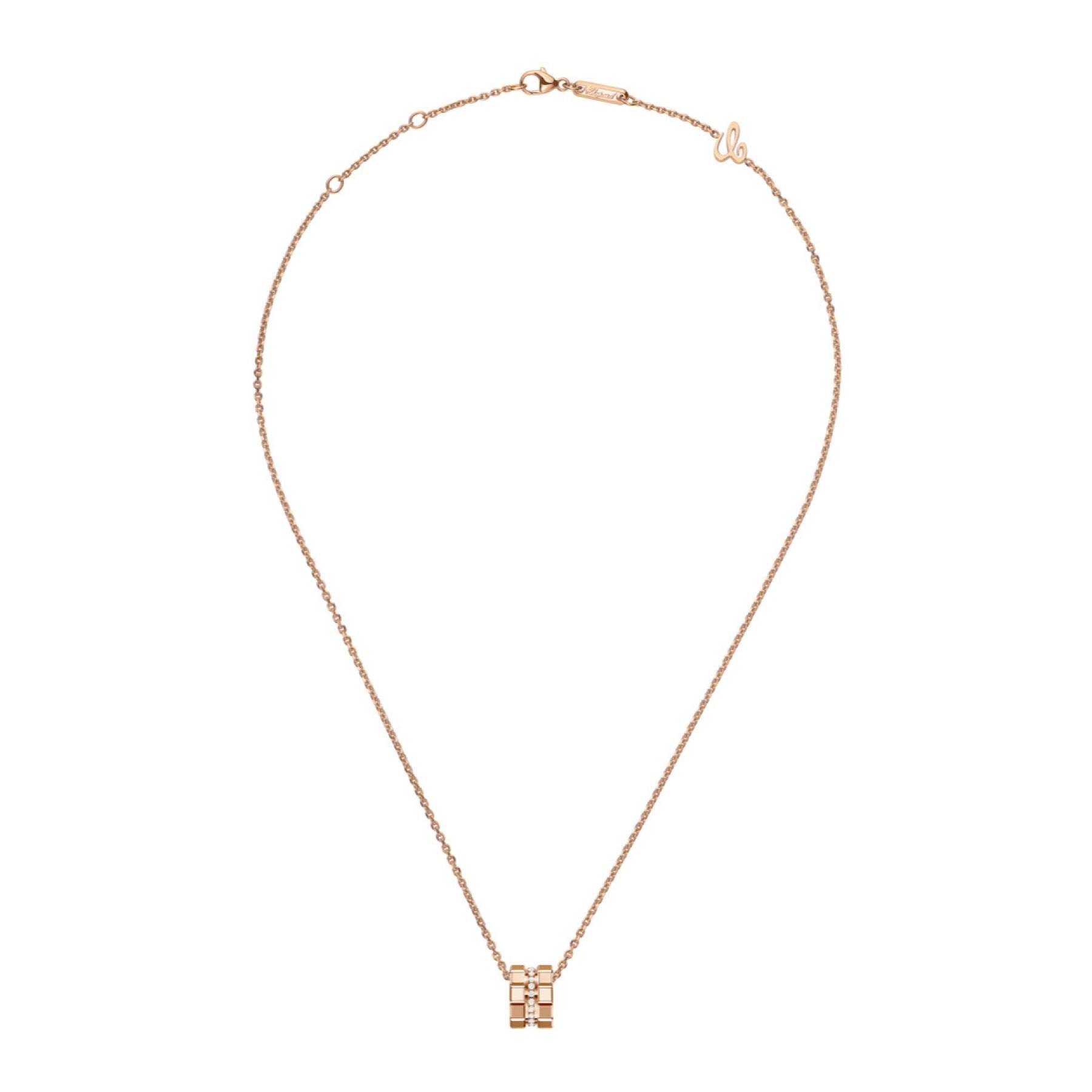 Schmuck: Chopard Ice Cube Kette + Anhänger aus 750 Roségold von CHOPARD