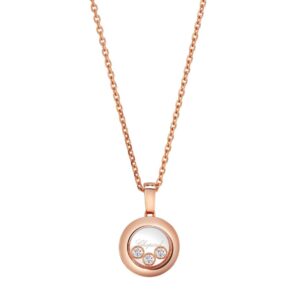 Schmuck: Chopard Happy Diamonds Kette Rosegold 42 cm aus 750 Weißgold von CHOPARD