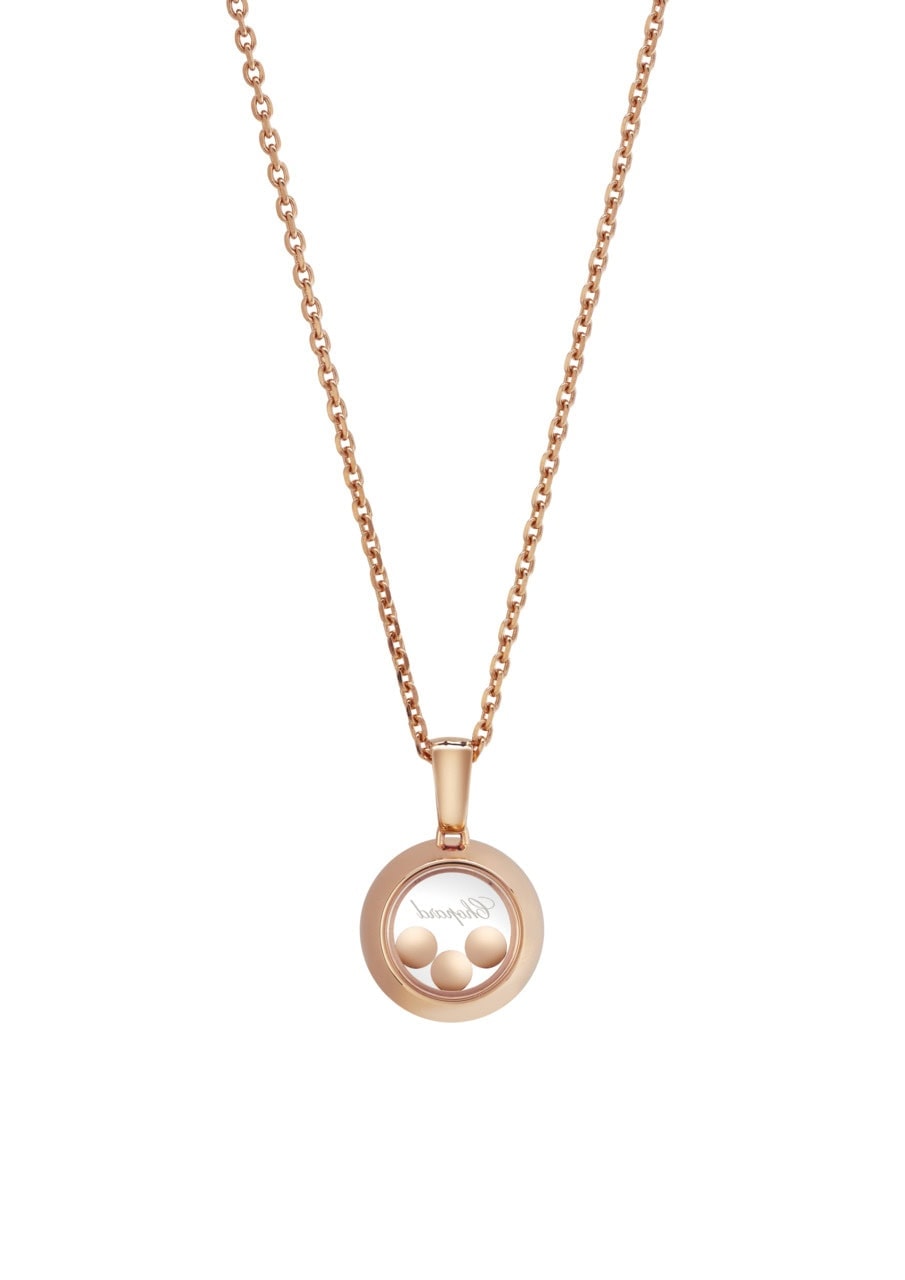 Schmuck: Chopard Happy Diamonds Kette Rosegold 42 cm aus 750 Weißgold von CHOPARD