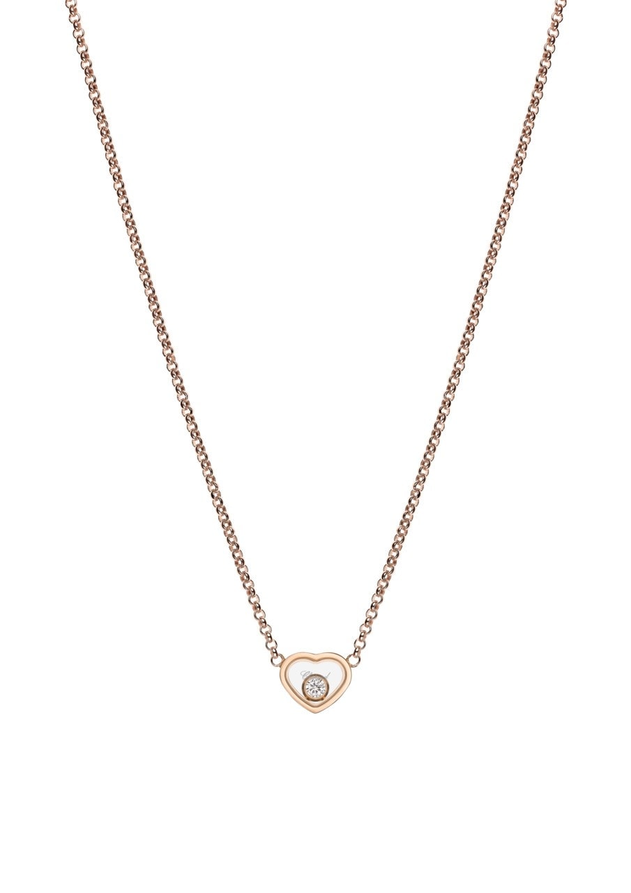 Schmuck: Chopard My Happy Hearts Halskette Roségold Diamant aus 750 Roségold von CHOPARD