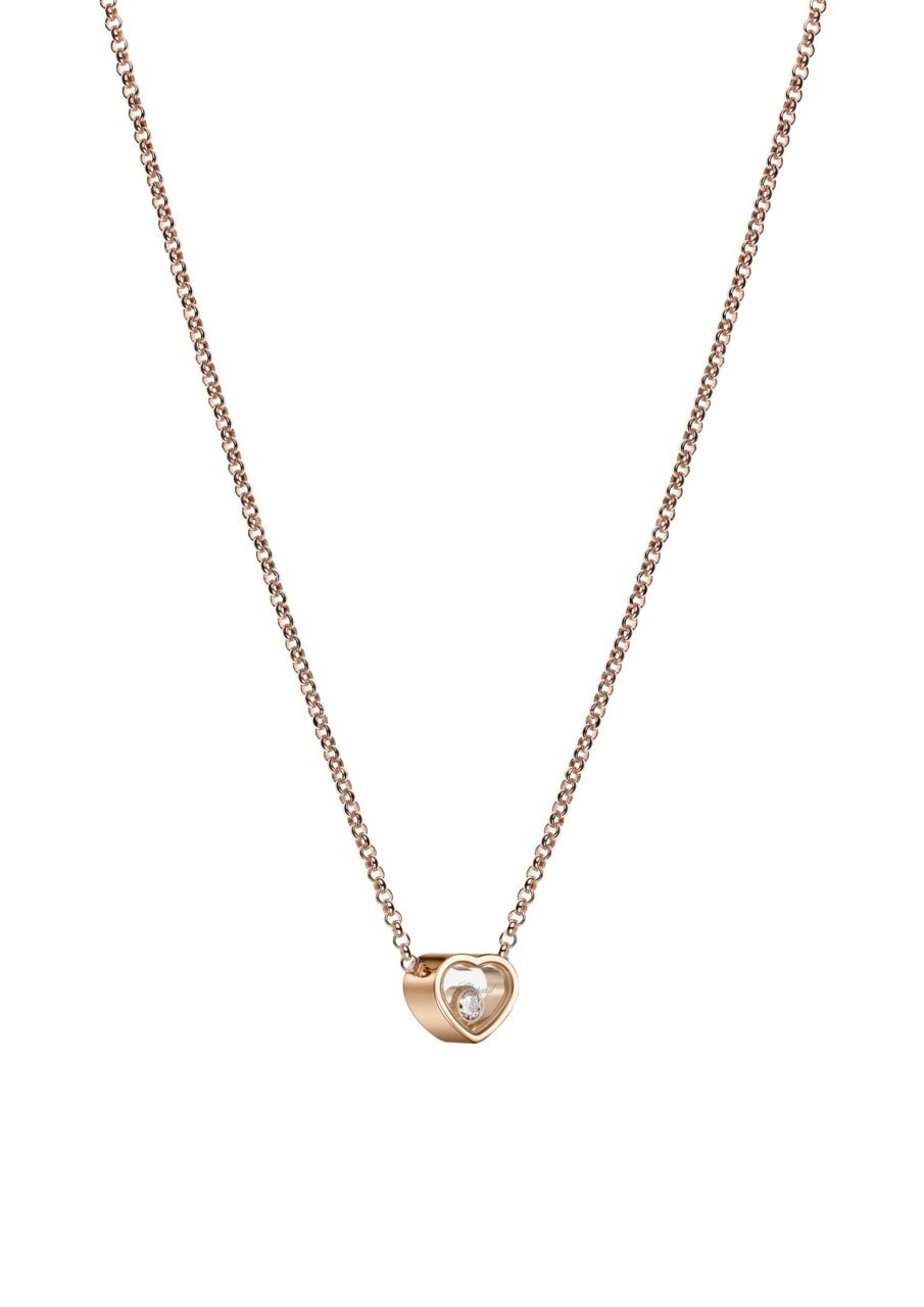 Schmuck: Chopard My Happy Hearts Halskette Roségold Diamant aus 750 Roségold von CHOPARD