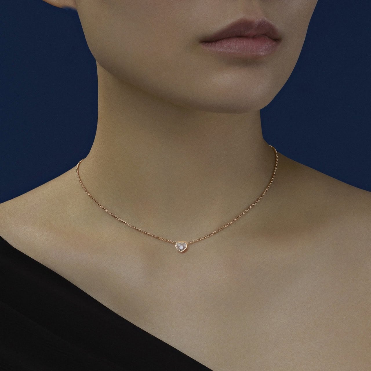 Schmuck: Chopard My Happy Hearts Halskette Roségold Diamant aus 750 Roségold von CHOPARD