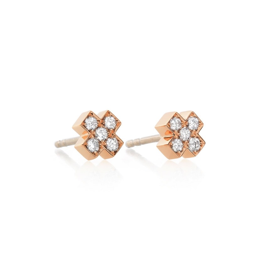 Schmuck: Bron Joy Diamant Ohrringe Roségold aus 750 Roségold von Bron