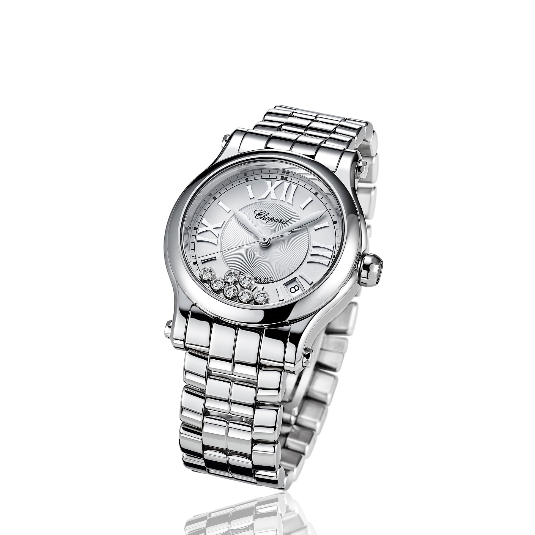 Uhren: Chopard Happy Sport Automatik 36 mm aus Saphirglasboden von CHOPARD