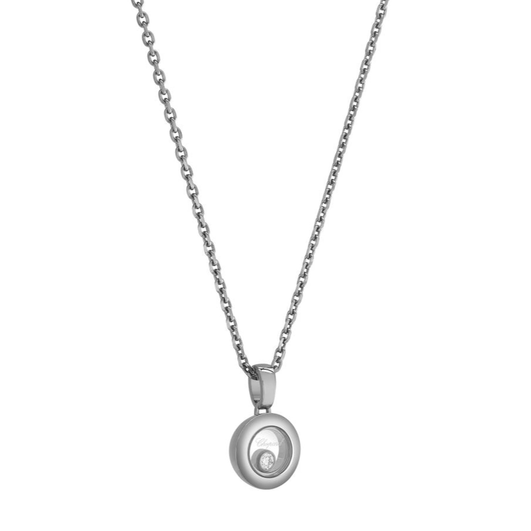 Schmuck: Chopard Happy Diamonds Kette Weißgold 42 cm aus 750 Weißgold von CHOPARD