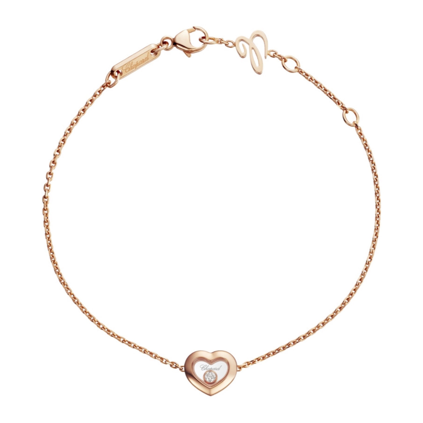 Schmuck: Chopard Happy Diamonds Armband Rosegold mit Diamant aus 750 Roségold von CHOPARD