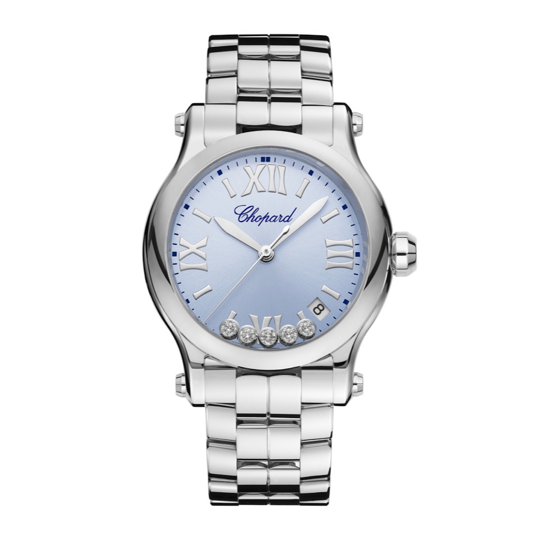 Uhren: Chopard Happy Sport Quarz 36 mm aus Edelstahl von CHOPARD