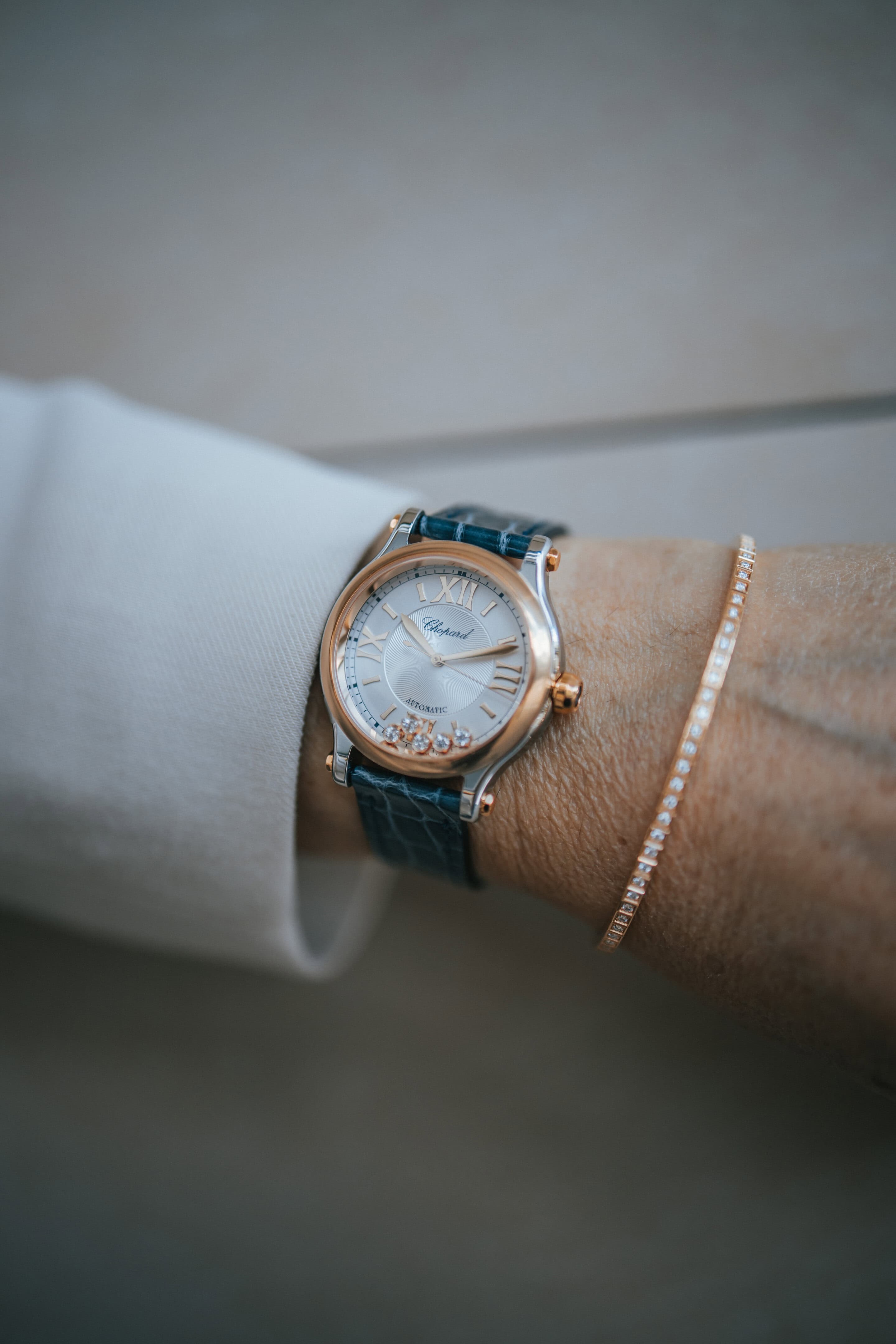 Uhren: Happy Sport 33 Automatik Roségold von Chopard