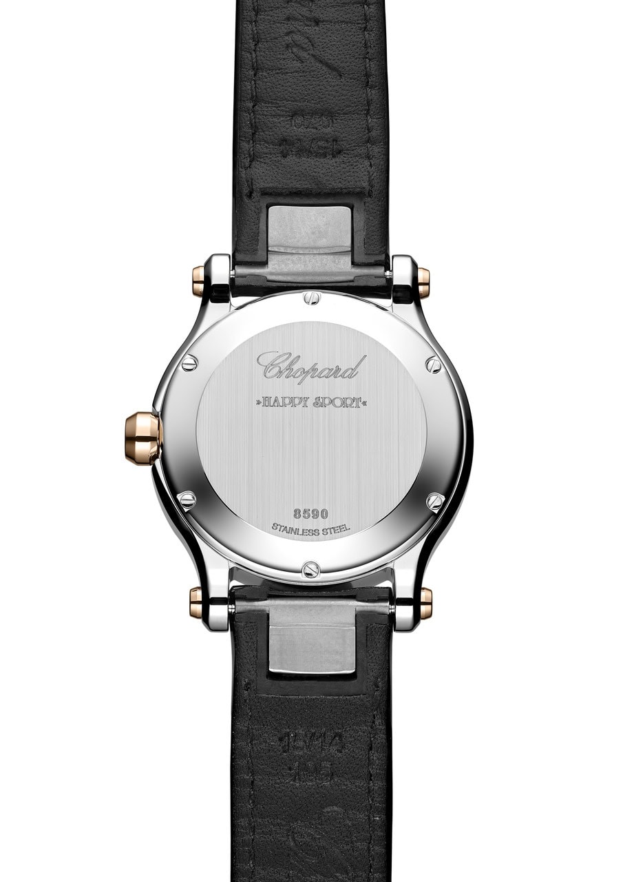 Uhren: Happy Sport Quarz Leder Roségold von Chopard