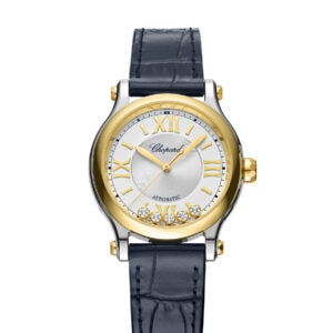 Uhren: Happy Sport 33 Automatik Silber Gelbgold von Chopard