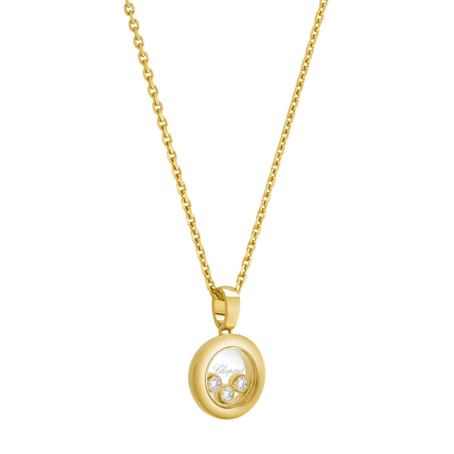 Schmuck: Happy Diamonds Kette mit Anhänger Gelbgold aus 750 Gelbgold von Chopard